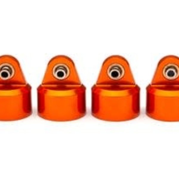 Traxxas Shock caps, aluminum (orange-anodized), GT-Maxx shocks (4)
