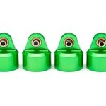 Traxxas Shock caps, aluminum (green-anodized), GT-Maxx shocks (4)