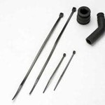 Traxxas 5245X PIPE CPL BK/EXH DEF/TIES