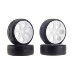 Rubber Sedan Tire, Blue, Prism Pre-mounted (4)