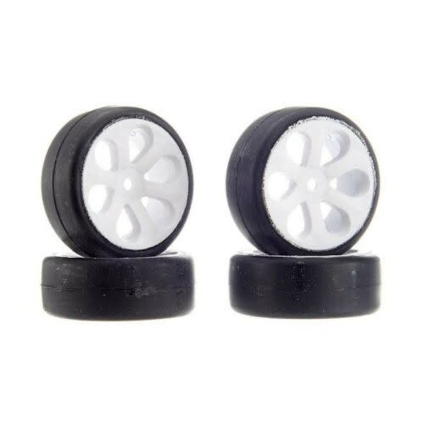 Rubber Sedan Tire, Blue, Prism Pre-mounted (4)