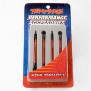 Traxxas 7118X Push Rods Alum Red Anodized VXL (4)