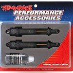 Traxxas Shocks, GTR xx-long hard-anodized, PTFE-coated bodies with TiN shafts (assembled) (2) (without springs)