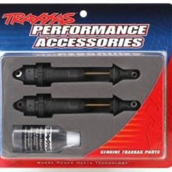 Traxxas Shocks, GTR xx-long hard-anodized, PTFE-coated bodies with TiN shafts (assembled) (2) (without springs)