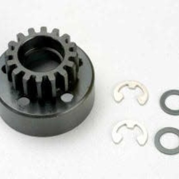 Traxxas 5216 Clutch Bell 16T/Fiber Washer/E-Clip Revo (2)