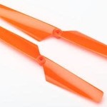 Traxxas 6630 Rotor Blade Set Orange Alias (2)