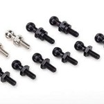 Traxxas Pivot Balls, Blk 2pc, Slvr 2pc