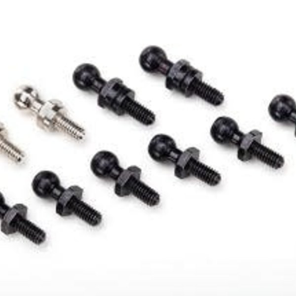 Traxxas Pivot Balls, Blk 2pc, Slvr 2pc