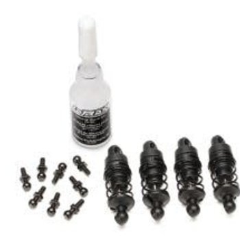 Traxxas Shocks, Oil-Filled, Assm w/Springs 4pc, LaTrax