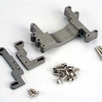 Traxxas Engine mount, 2 piece, aluminum (w/ screws) (N. Stampede)