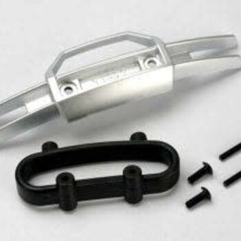 Traxxas Bumper, front/ bumper mount, front/ 4x10mm BCS (2)/ 3x25mm BCS (2)