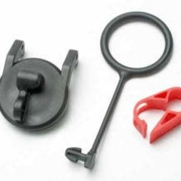 Traxxas 5367 PULL RING FUEL TANK CAP / ENG SHUT-OFF CLAMP REVO