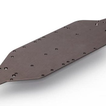 Traxxas CHASSIS, 6061-T6 ALUMINUM (DARK TITANIUM ANODIZED)