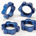 Traxxas 5353 Whl Nuts Splined 17mm Blue-Andzd (4)