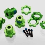 Traxxas 5353G Wheel Hubs Splined 17mm Green Anodized (4)