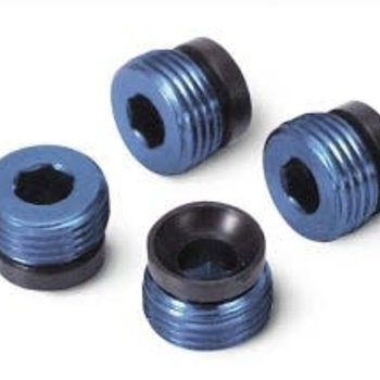 Traxxas 4934X Aluminum Caps Pivot Balls Blue T-Maxx (4)