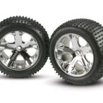 Traxxas 3770 ASM ALL-STAR WH/ALIAS TIRE RR