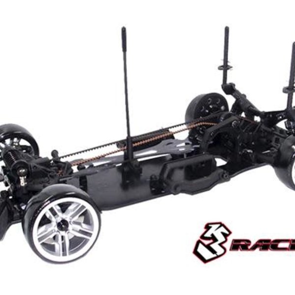 3RACING KIT-D4AWDS/BK Sakura D4 AWD 1/10 Drift Car Sport Black Version