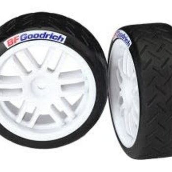 Traxxas TRA7372R Tires/Wheels Assembled/Glued Soft Rally (2)  LAST ONE