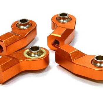 Integy Billet Machined Angled Ball End (4) 3mm Size for 1/10 Size Vehicle C26356ORANGE