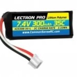 Commonsence RC Lectron Pro 7.4V 300mAh 35C Lipo Battery with UMX Connector for the UMX Timber, Beast, Carbon Cub, Blade 130X & mCP X BL