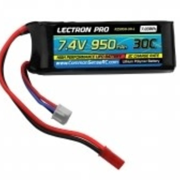 Commonsence RC Lectron Pro 7.4 950mah 30c lipo battery with JST connector