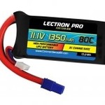 Commonsence RC Lectron Pro 11.1V 1350mAh 80C Lipo Battery with EC3 Connector for FPV Racers