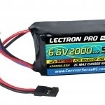 Commonsence RC Lectron Pro 6.6V 2000mAh 5C LiFe Receiver Hump Pack Battery with Servo Connector