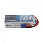 GENSACE Gens ace 6000mAh 22.2V 100C 6S1P Lipo Battery Pack with EC5 Plug-Short size