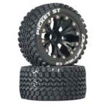 DuraTrax Picket ST 2.8" Truck 2WD Mntd Fr C2 Black (2)