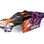 Traxxas BODY, E-REVO, PURPLE/ WINDOW, GRILLE, LIGHTS DECAL