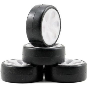 Rubber Sedan Tire, Green, Prism Pre-mounted (4)