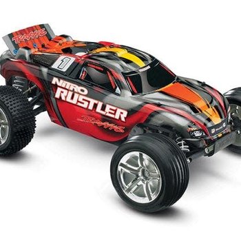 Traxxas Nitro Rustler: 1/10-Scale Nitro-Powered 2WD Stadium Truck with TQi Traxxas Link Enabled 2.4GHz Radio System & Traxxas Stability Management (TSM)