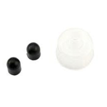 Traxxas Rebuild kit, fuel filler bottle (includes bottle lid (1) and dispensing tube caps, rubber (2) (fits 8mm or 5/16' dispensing tube))