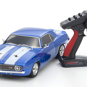KYOSHO 1/10 1969 Chevy Camaro Z28 RTR, w/ Le Mans Body, Blue (Online price includes ground shipping to the lower 48 states)
