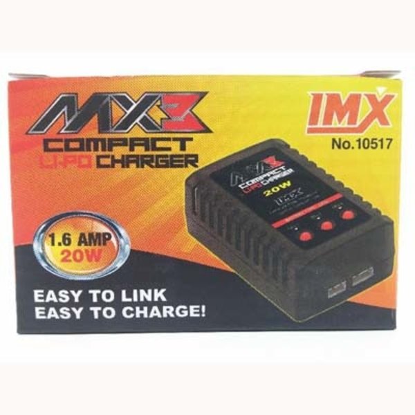 IMEX MX3 LIPO COMPACT 20W/1.6AMP CHARGER