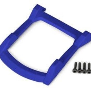 Traxxas Skid plate, roof (body) (blue)/ 3x12mm CS (4)