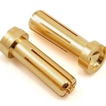 TQ Wire 5mm Male Bullets Low Profile (pr.) Gold 19mm