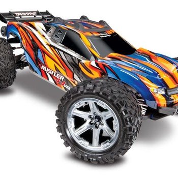 Traxxas Rustler 4X4 VXL: 1/10 Scale Stadium Truck with TQi Traxxas Link Enabled 2.4GHz Radio System & Traxxas Stability Management (TSM) (Online price includes ground shipping to the lower 48 states)