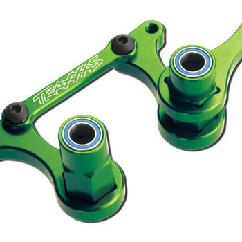 Traxxas Steering bellcranks, drag link (green-anodized 6061-T6 aluminum)/ 5x8mm ball bearings (4)/ hardware (assembled)