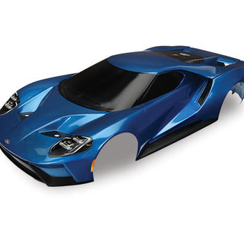 Traxxas Body, Ford GT, blue (painted, decals applied) (tail lights, exhaust tips, & mounting hardware (part #8314) sold separately)