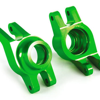 Traxxas Carriers, stub axle (green-anodized 6061-T6 aluminum) (rear) (2)