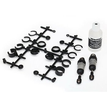 Traxxas Ultra Shocks (grey) (short) (includes spring pre-load spacers) (2)