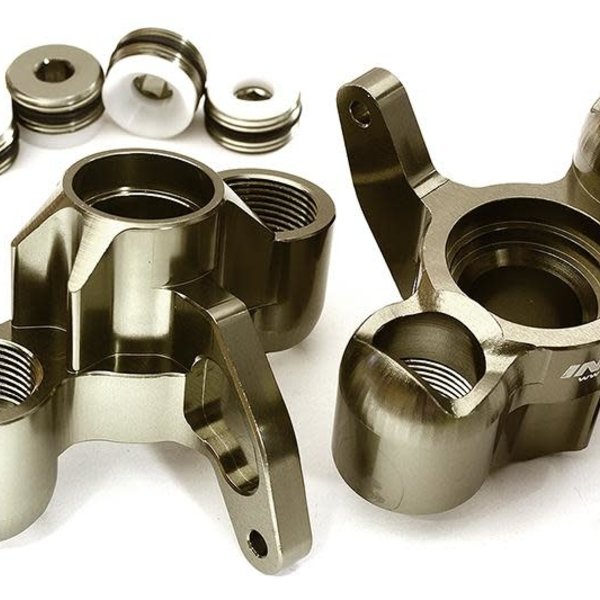 Integy Billet Machined Steering Knuckles for Arrma 1/8 Kraton 6S BLX C28734GREY