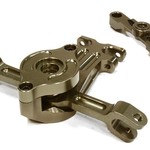 Integy Billet Machined Steering Bell Crank for Traxxas 1/10 Scale Summit 4WD C26054GREY