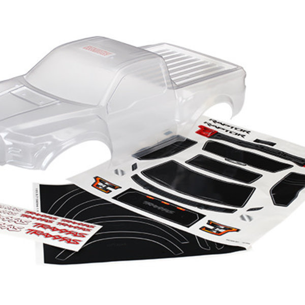 Traxxas Body, Ford Raptor, heavy duty (clear, requires painting)/ decals