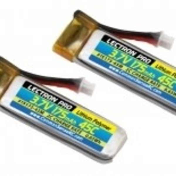 Commonsence RC Lectron Pro 3.7V 175mAh 45C Lipo Battery 2-Pack for Blade 70S