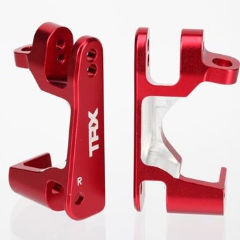 Traxxas Caster blocks (c-hubs), 6061-T6 aluminum (red-anodized), left & right