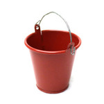 1/10 Scaler Large Tin Pail Red