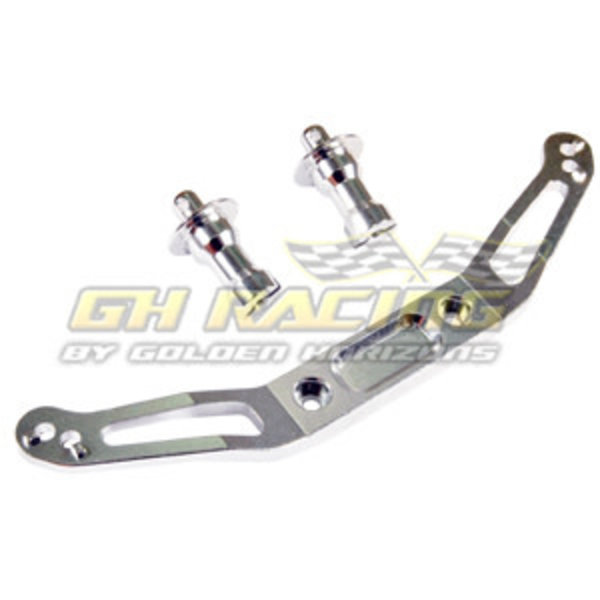 Body Mount, Silver: Slash 4x4